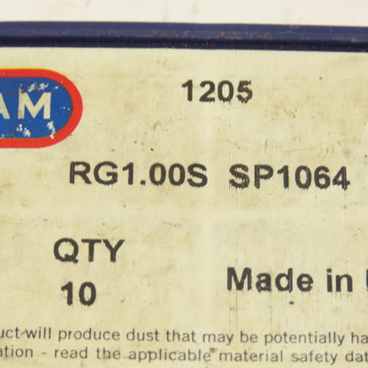 Stellram RG1.00S Carbide Insert SP1064 Lot Of 11