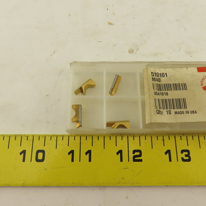 Manchester 510101 Carbide Parting Grooving Insert Lot Of 4