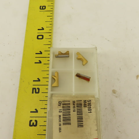 Manchester 510101 Carbide Parting Grooving Insert Lot Of 4