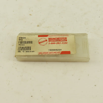 Manchester 510101 Carbide Parting Grooving Insert Lot Of 4