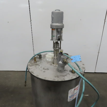 Autoquip Inc. 80 Gallon Stainless Steel Mix Storage Tank W/224-350 Graco Pump