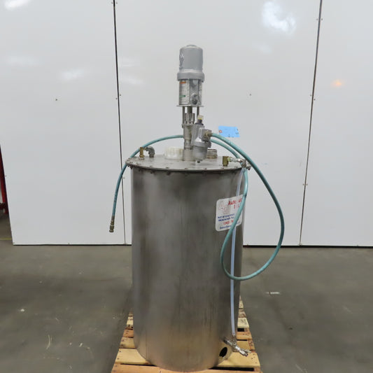 Autoquip Inc. 80 Gallon Stainless Steel Mix Storage Tank W/224-350 Graco Pump