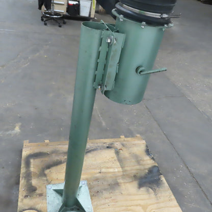 Aercology  8" Dia x 96" Pedestal Fume & Dust Extraction Arm W/Hood & Butterfly