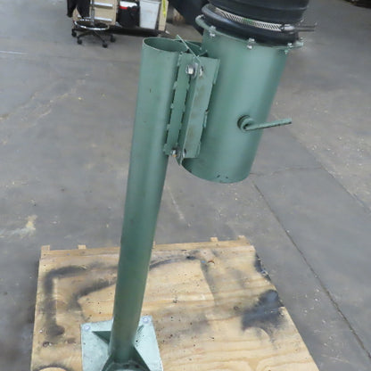 Aercology  8" Dia x 96" Pedestal Fume & Dust Extraction Arm W/Hood & Butterfly