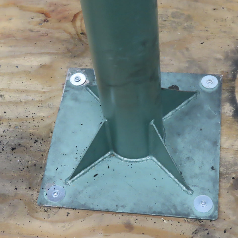 Aercology  8" Dia x 96" Pedestal Fume & Dust Extraction Arm W/Hood & Butterfly