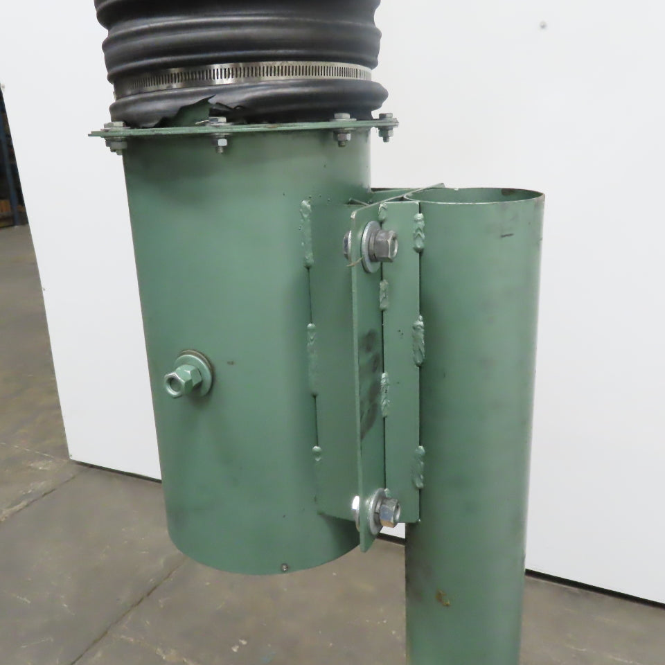 Aercology  8" Dia x 96" Pedestal Fume & Dust Extraction Arm W/Hood & Butterfly