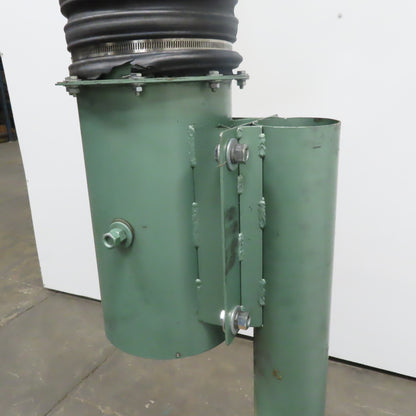 Aercology  8" Dia x 96" Pedestal Fume & Dust Extraction Arm W/Hood & Butterfly