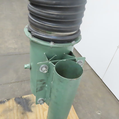 Aercology  8" Dia x 96" Pedestal Fume & Dust Extraction Arm W/Hood & Butterfly