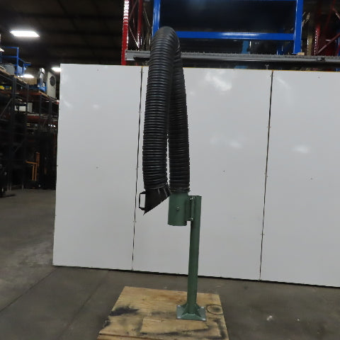 Aercology  8" Dia x 96" Pedestal Fume & Dust Extraction Arm W/Hood & Butterfly