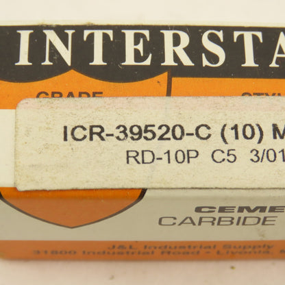 Interstate ICR-39520-C 5/8" Carbide Uncoated Ball Nose Indexing Cutter Lot Of 9