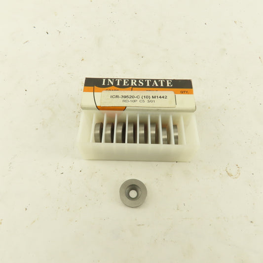 Interstate ICR-39520-C 5/8" Carbide Uncoated Ball Nose Indexing Cutter Lot Of 9