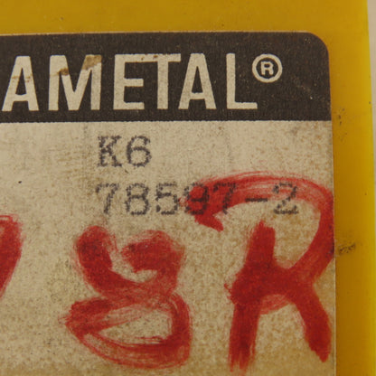 Kennametal CB2B K6 78597-2 Carbide Indexing Insert TiN Coated Lot Of 20