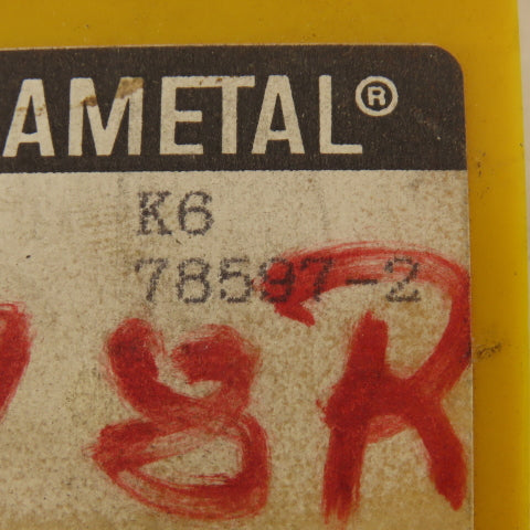 Kennametal CB2B K6 78597-2 Carbide Indexing Insert TiN Coated Lot Of 20