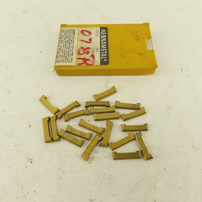 Kennametal CB2B K6 78597-2 Carbide Indexing Insert TiN Coated Lot Of 20