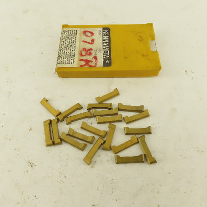 Kennametal CB2B K6 78597-2 Carbide Indexing Insert TiN Coated Lot Of 20