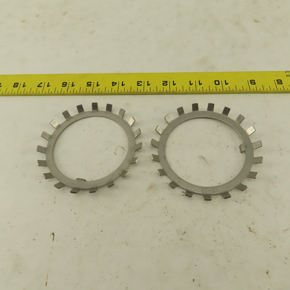 Whittet-Higgins WS-13 Stainless Steel Bearing Lock Washer 2.588" ID Lot Of 2