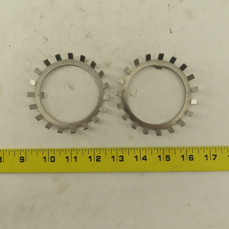 Whittet-Higgins WS-13 Stainless Steel Bearing Lock Washer 2.588" ID Lot Of 2