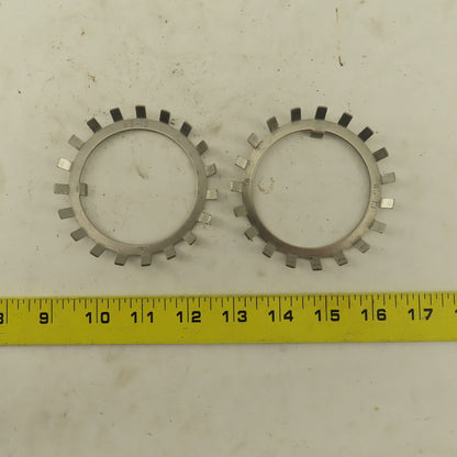 Whittet-Higgins WS-13 Stainless Steel Bearing Lock Washer 2.588" ID Lot Of 2