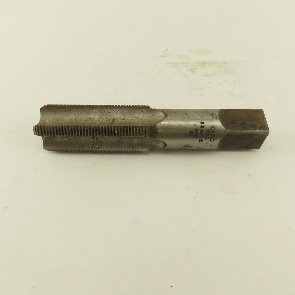 Card 32mm x 3 Metric Bottom Tap Right Hand Thread Straight 4 Flute HHS USA