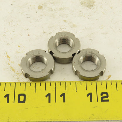Whittet-Higgins NS01 Stainless Steel Bearing Retaining Nut .469-32 Thread Lot/3