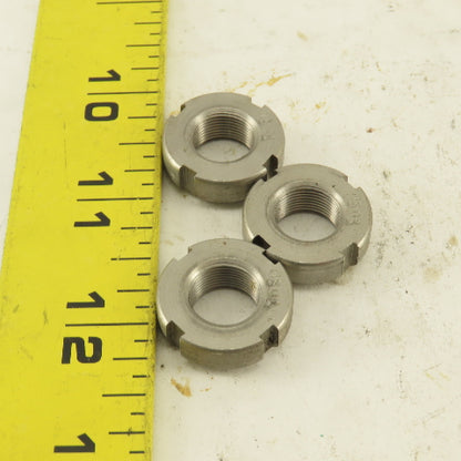 Whittet-Higgins NS01 Stainless Steel Bearing Retaining Nut .469-32 Thread Lot/3