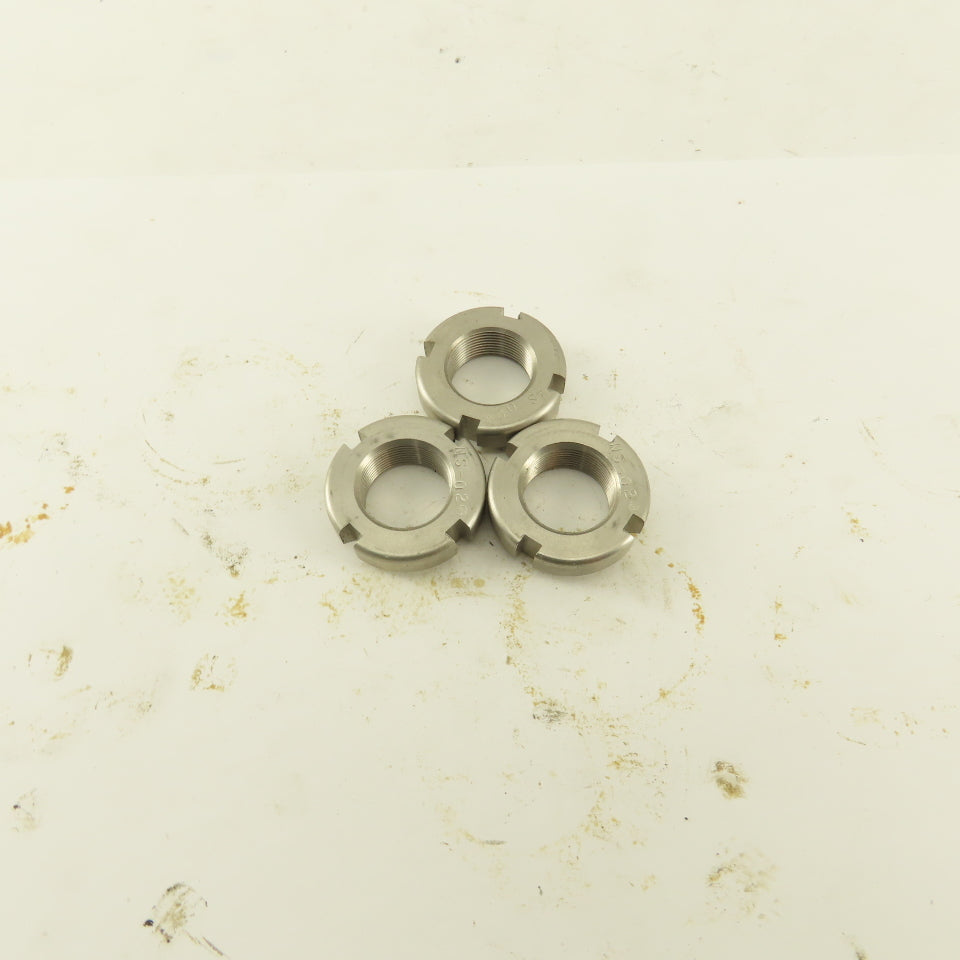 Whittet-Higgins NS-02 Stainless Steel Bearing Retaining Nut .586-32 Thread Lot/3