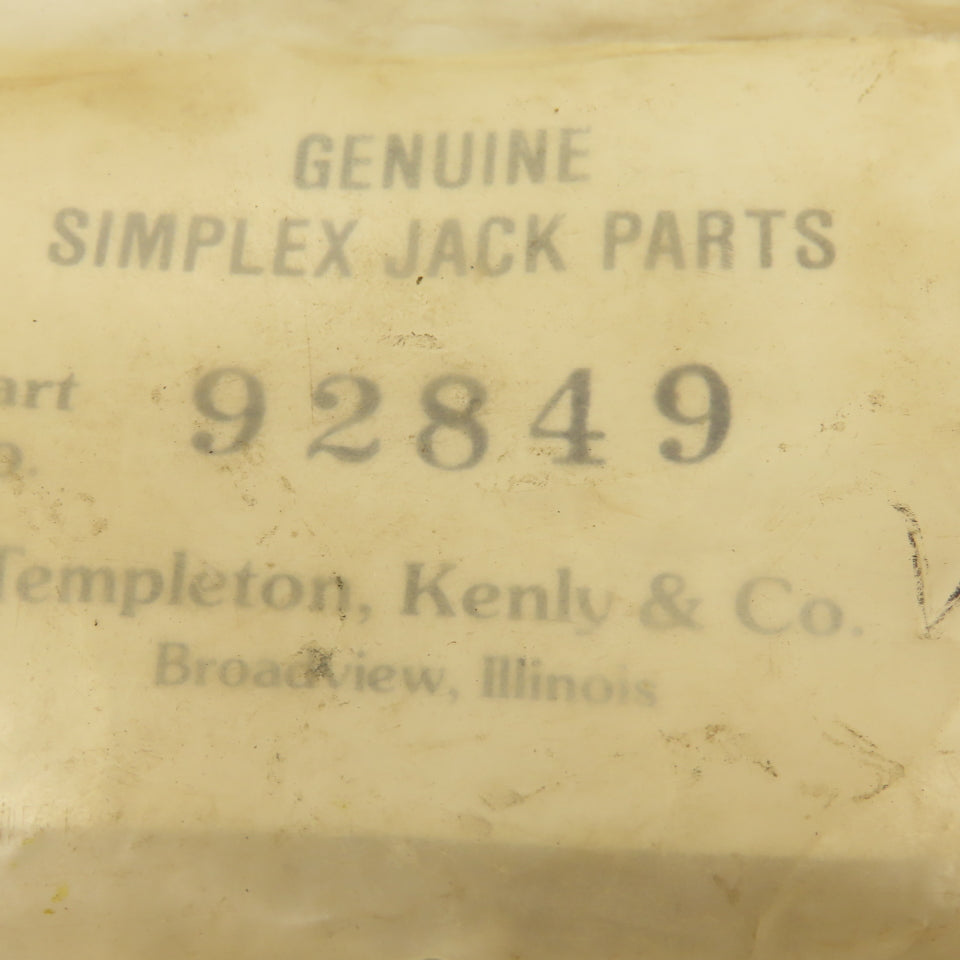 Templeton Kenly 92849 Genuine Simplex Jack Bypass Valve Parts Kit RP6BR