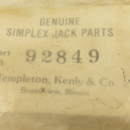 Templeton Kenly 92849 Genuine Simplex Jack Bypass Valve Parts Kit RP6BR