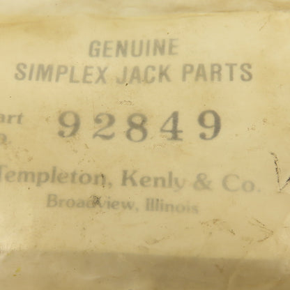 Templeton Kenly 92849 Genuine Simplex Jack Bypass Valve Parts Kit RP6BR