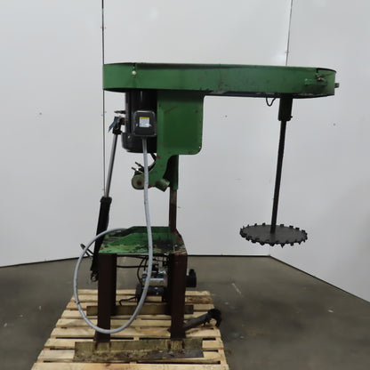 5Hp Mixer 1-1/2" Shaft 16" Blade 230/460V 3Ph 12VDC Hydraulic Tilt