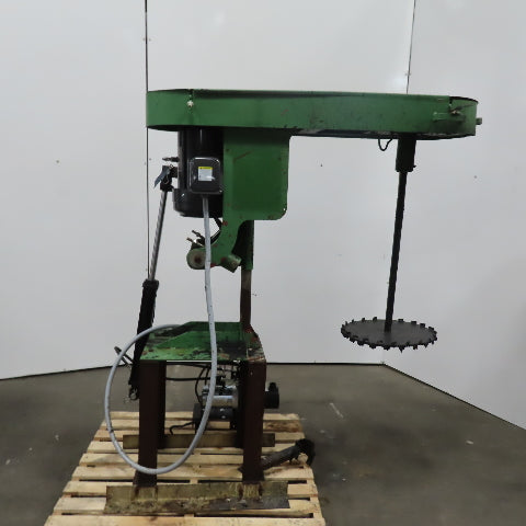 5Hp Mixer 1-1/2" Shaft 16" Blade 230/460V 3Ph 12VDC Hydraulic Tilt