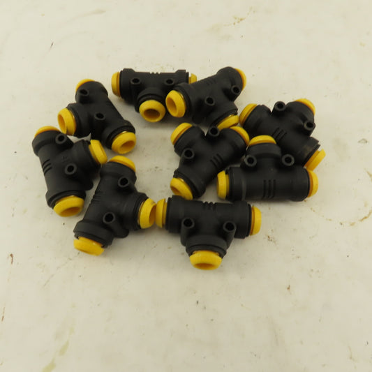 Parker Prestolok 10mm Push To connect PLP Composite Union TEE Lot Of 9