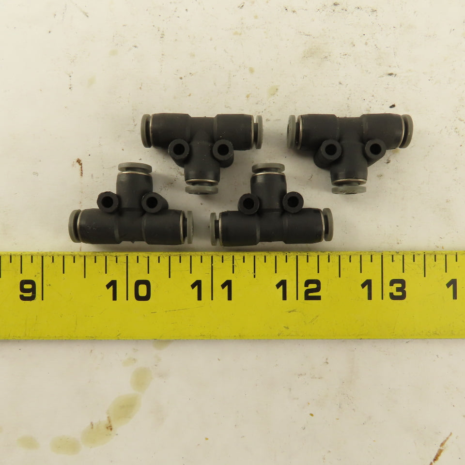 5/32" Push To Connect Tube Nylon Union Tee Lot Of 4
