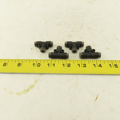 5/32" Push To Connect Tube Nylon Union Tee Lot Of 4