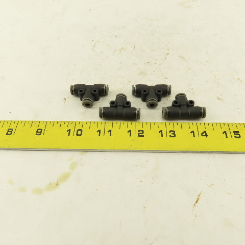 5/32" Push To Connect Tube Nylon Union Tee Lot Of 4