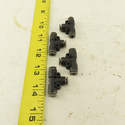 5/32" Push To Connect Tube Nylon Union Tee Lot Of 4