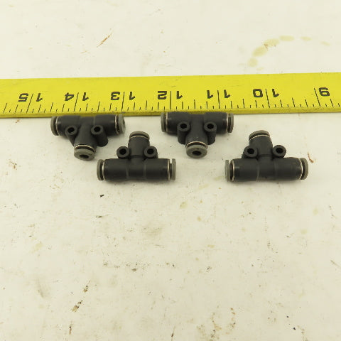 5/32" Push To Connect Tube Nylon Union Tee Lot Of 4