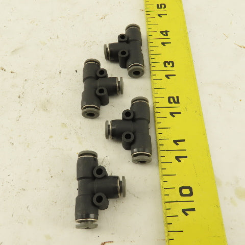 5/32" Push To Connect Tube Nylon Union Tee Lot Of 4