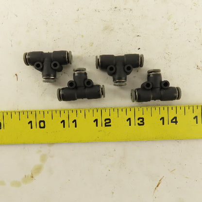5/32" Push To Connect Tube Nylon Union Tee Lot Of 4