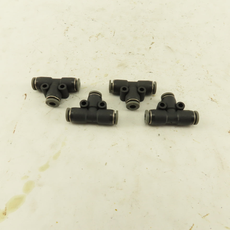 5/32" Push To Connect Tube Nylon Union Tee Lot Of 4