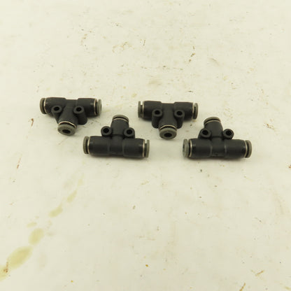 5/32" Push To Connect Tube Nylon Union Tee Lot Of 4