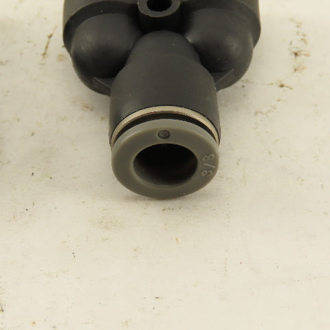 3/8" Push To Connect Tube Nylon Union Wye Y Fittings Lot Of 2