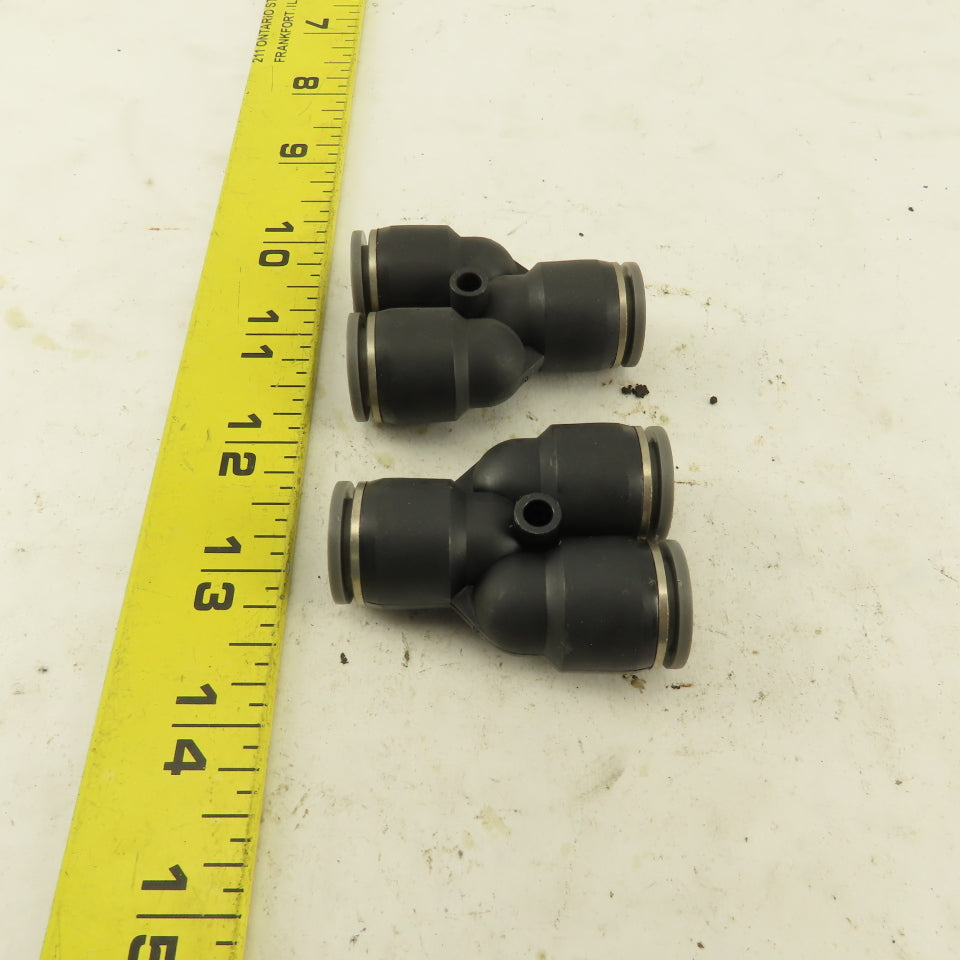1/2" Push To Connect Nylon Union Wye Y Fittings Lot Of 2