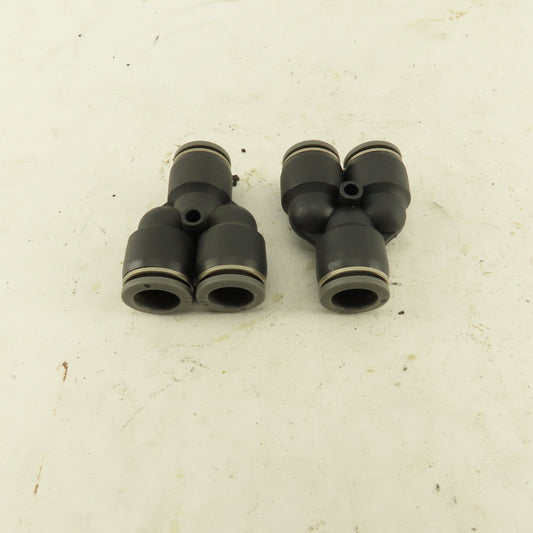 1/2" Push To Connect Nylon Union Wye Y Fittings Lot Of 2