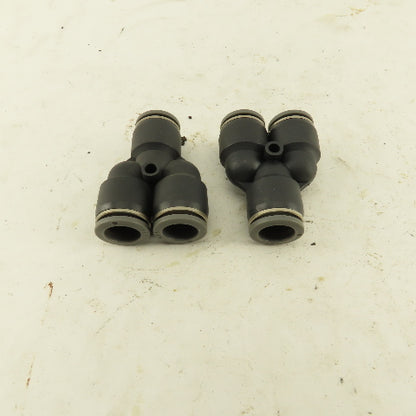 1/2" Push To Connect Nylon Union Wye Y Fittings Lot Of 2