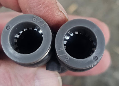 1/2" Push To Connect Nylon Union Wye Y Fittings Lot Of 2