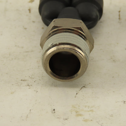 3/8" NPT x 1/4" Push To Connect Tube Nylon Wye Y Fittings Lot Of 2