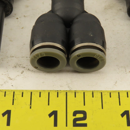 5/16" Male Stem x 5/16" Push To Connect Tube Nylon Wye Y Fittings Lot Of 3