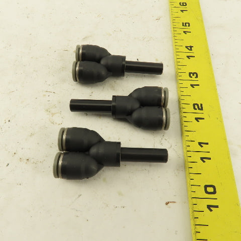 5/16" Male Stem x 5/16" Push To Connect Tube Nylon Wye Y Fittings Lot Of 3