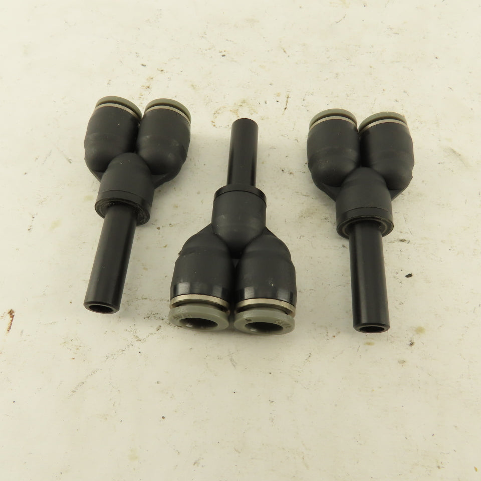 5/16" Male Stem x 5/16" Push To Connect Tube Nylon Wye Y Fittings Lot Of 3